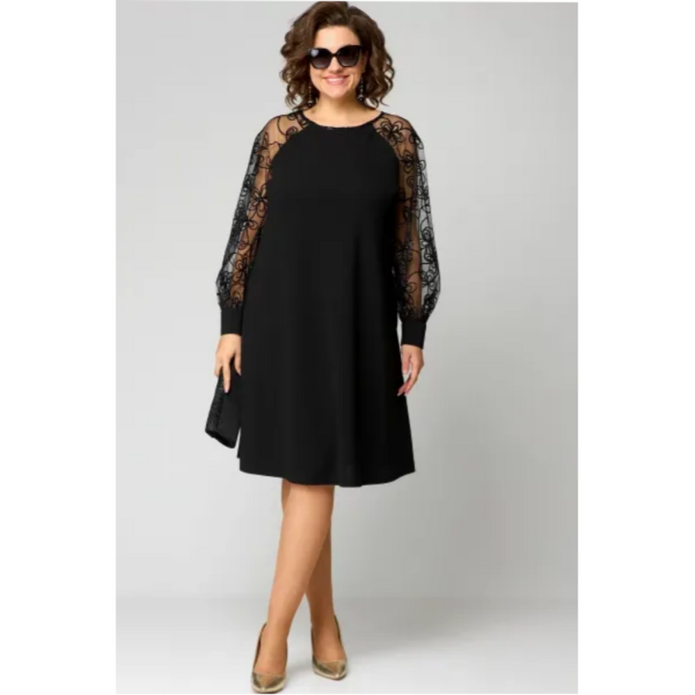 Abigail | Women's Summer Midi Sheer Sleeve Casual Dress