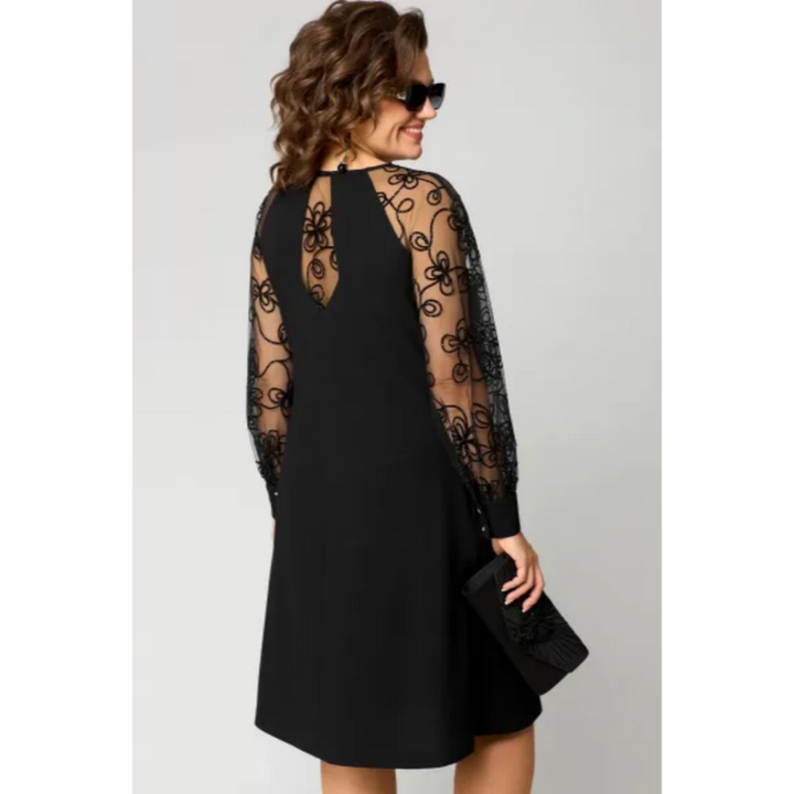 Abigail | Women's Summer Midi Sheer Sleeve Casual Dress