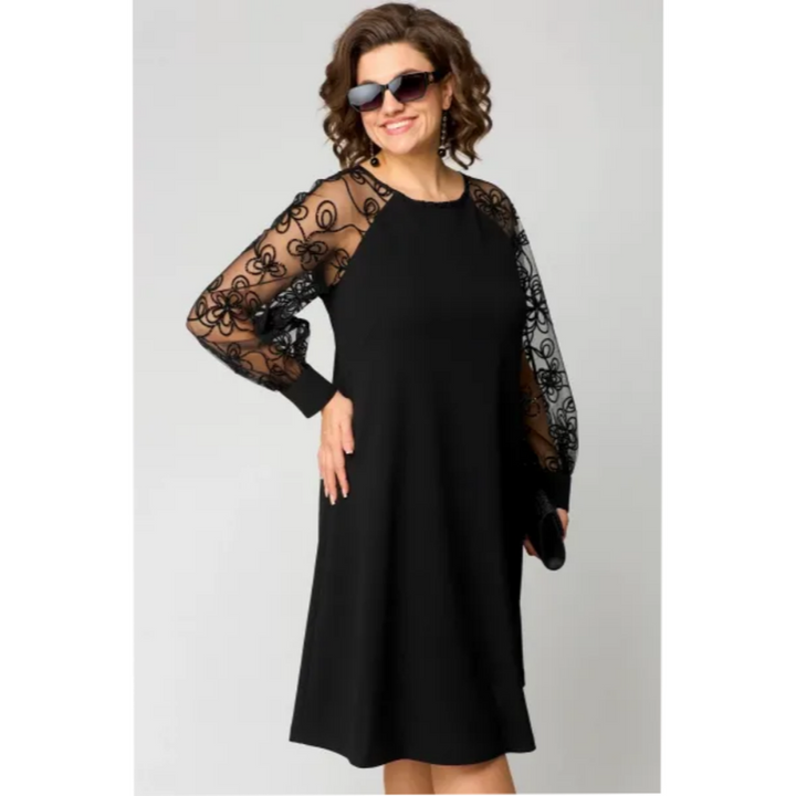 Abigail | Women's Summer Midi Sheer Sleeve Casual Dress