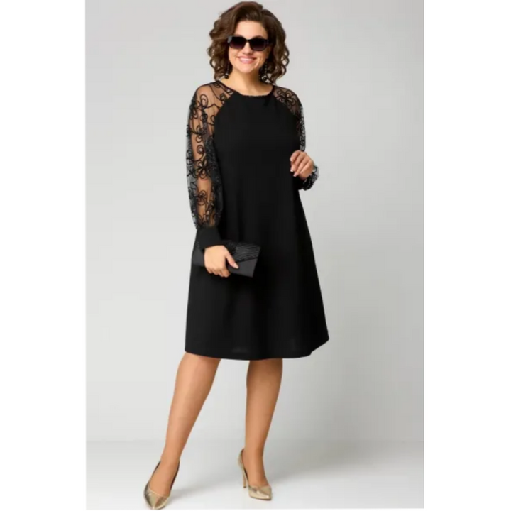 Abigail | Women's Summer Midi Sheer Sleeve Casual Dress