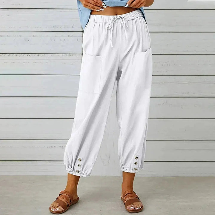Addison | Women Boho Drawstring Pocket Casual Pants