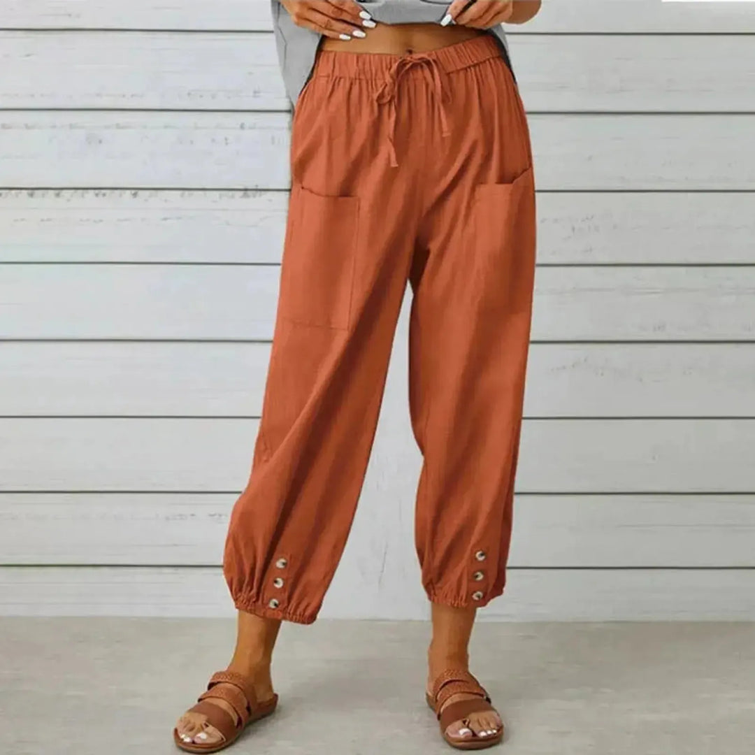 Addison | Women Boho Drawstring Pocket Casual Pants