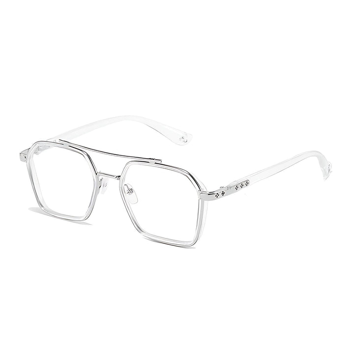 Aiden | Blue Light Blocking Sunglasses Square Frame Clear Lens