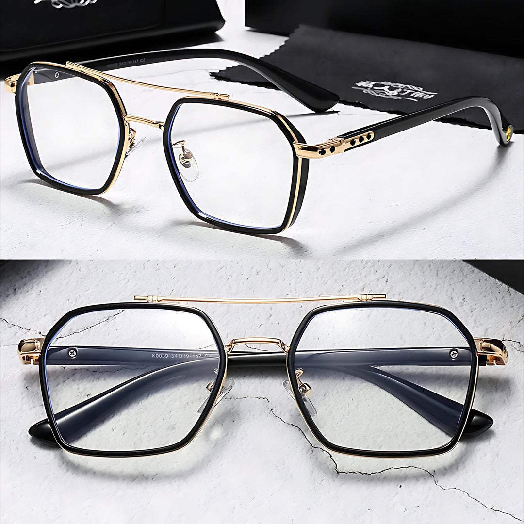 Aiden | Blue Light Blocking Sunglasses Square Frame Clear Lens