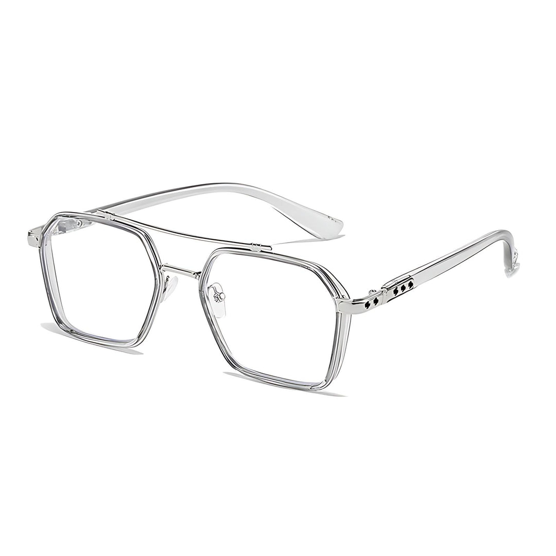 Aiden | Blue Light Blocking Sunglasses Square Frame Clear Lens