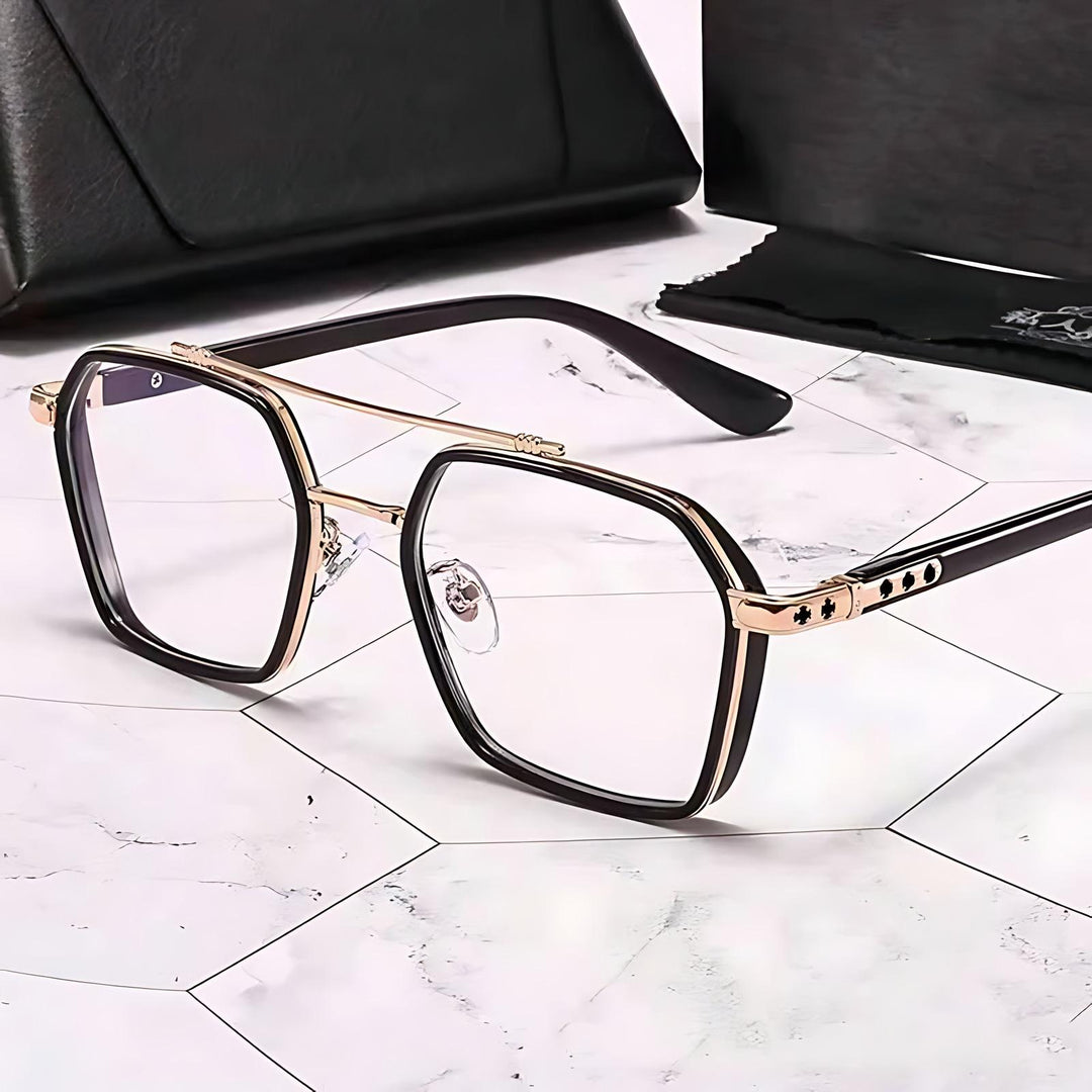 Aiden | Blue Light Blocking Sunglasses Square Frame Clear Lens