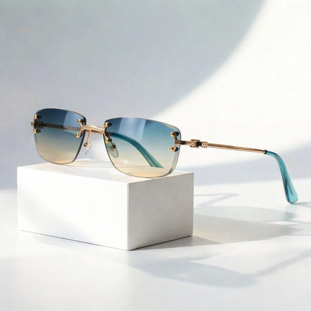 Aiden | Sunglasses Rimless Aviator Gradient Lenses UV Protection