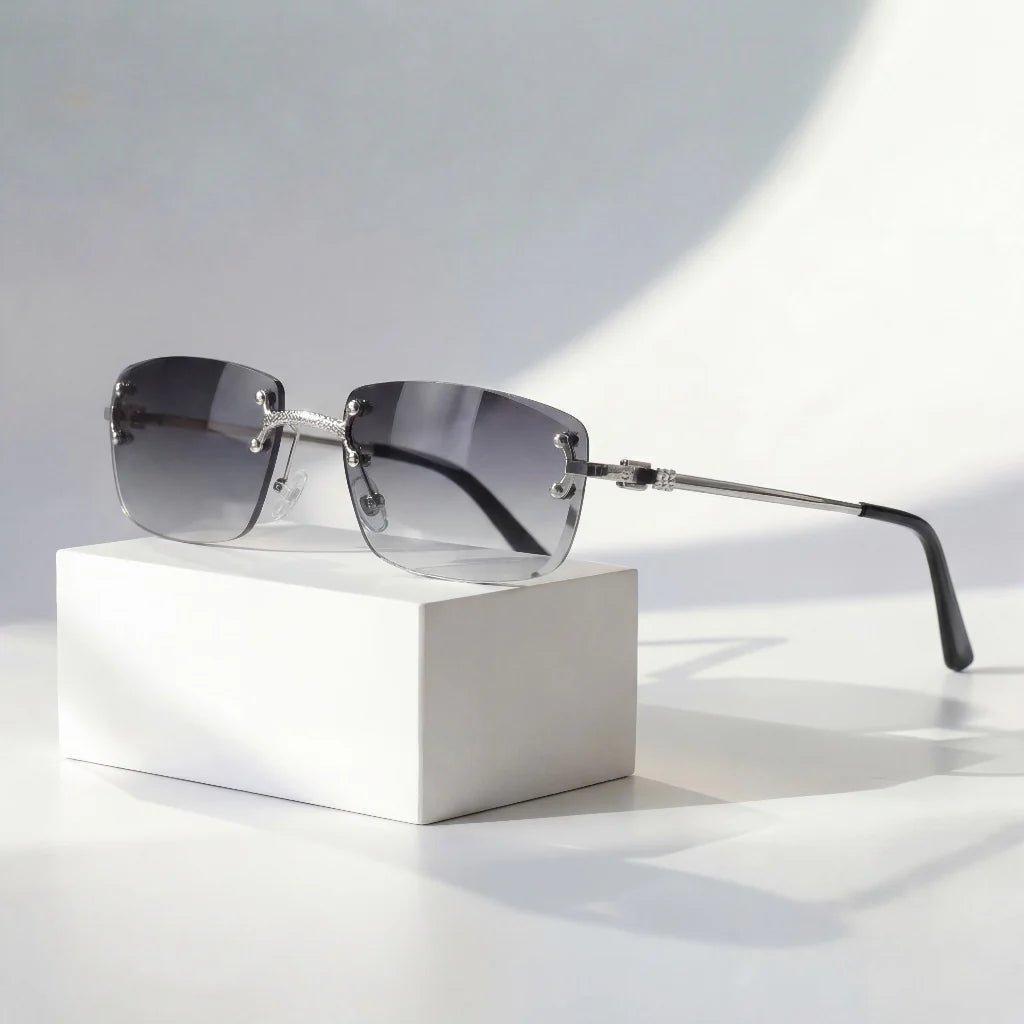Aiden | Sunglasses Rimless Aviator Gradient Lenses UV Protection