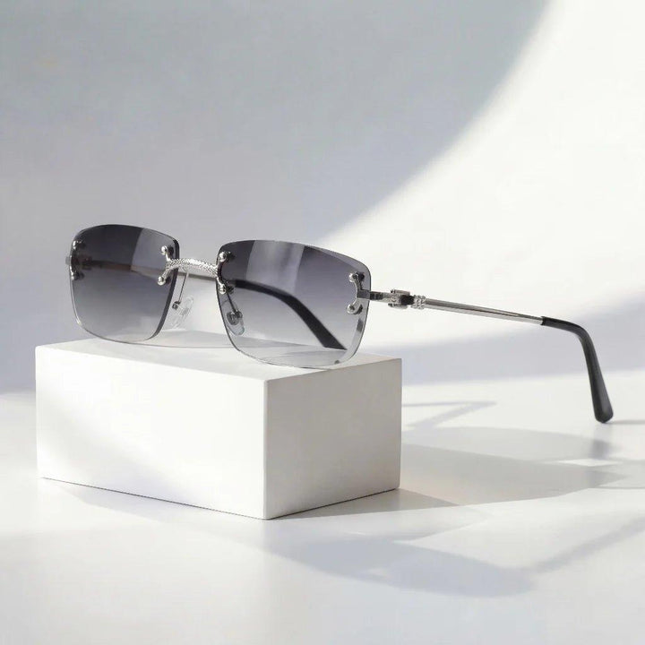 Aiden | Sunglasses Rimless Aviator Gradient Lenses UV Protection