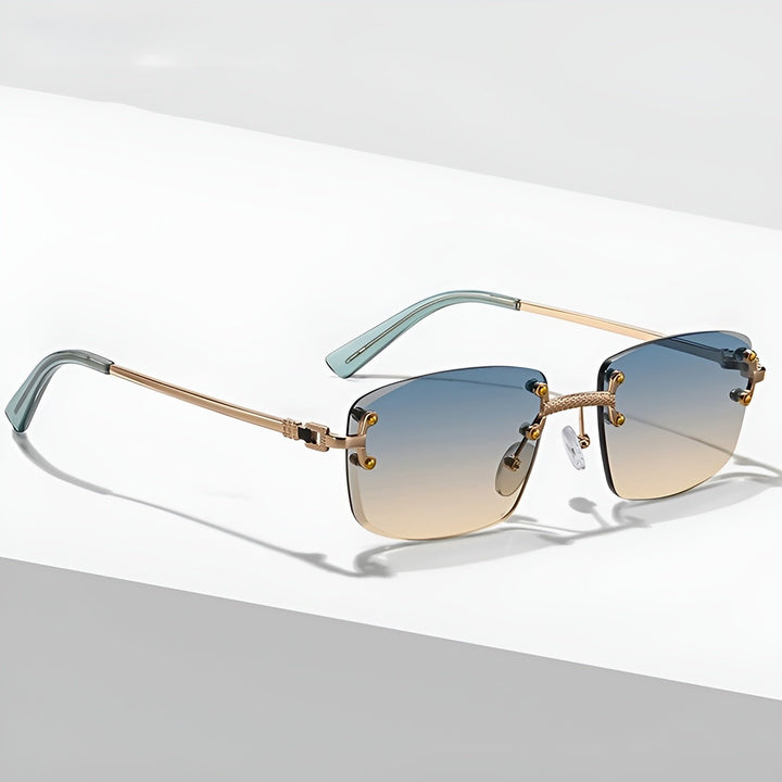 Aiden | Sunglasses Rimless Aviator Gradient Lenses UV Protection