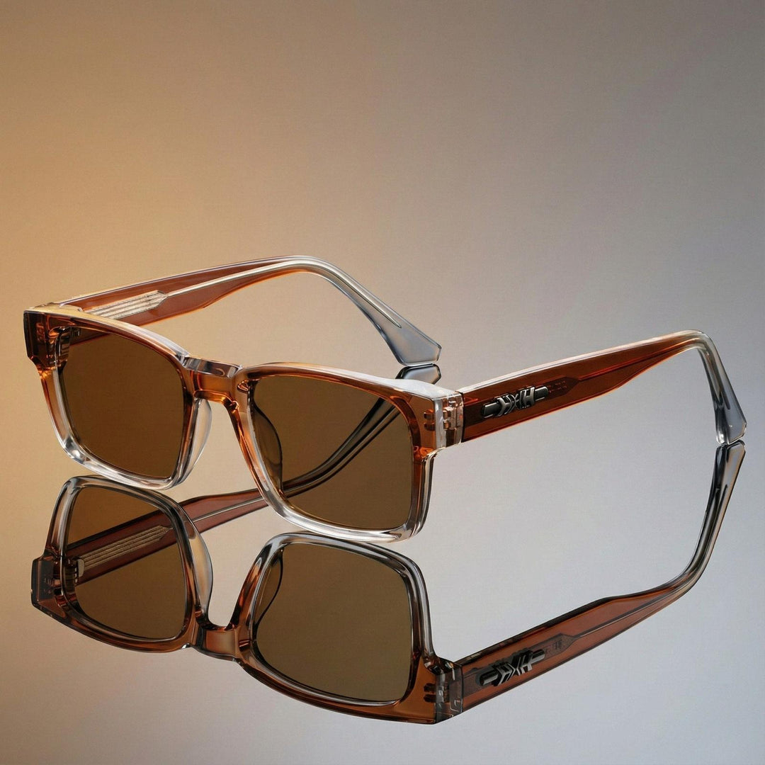 Aiden | Sunglasses Squared Translucent Acetate Tortoiseshell