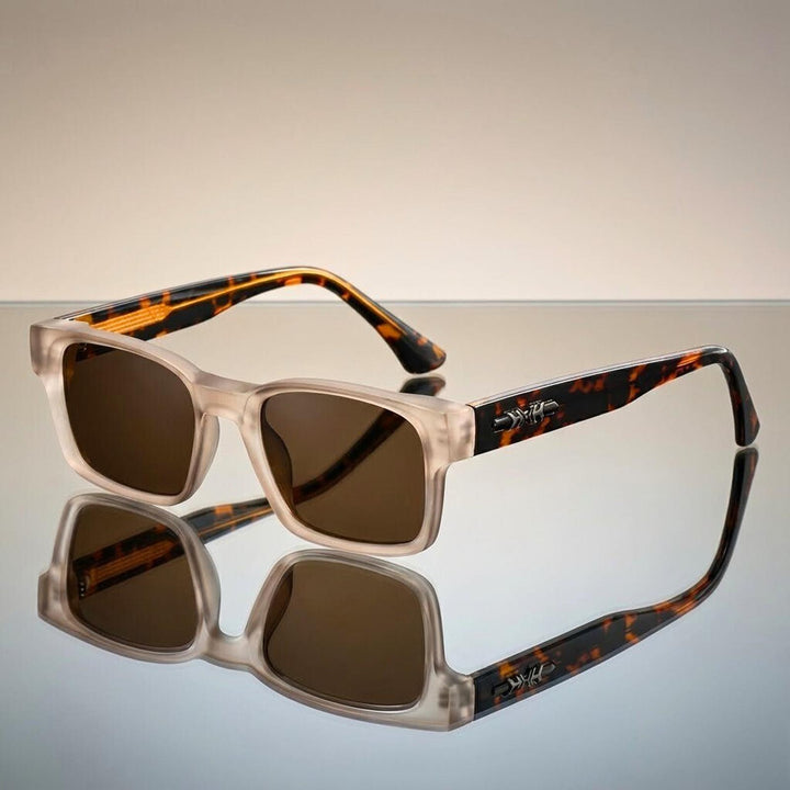 Aiden | Sunglasses Squared Translucent Acetate Tortoiseshell