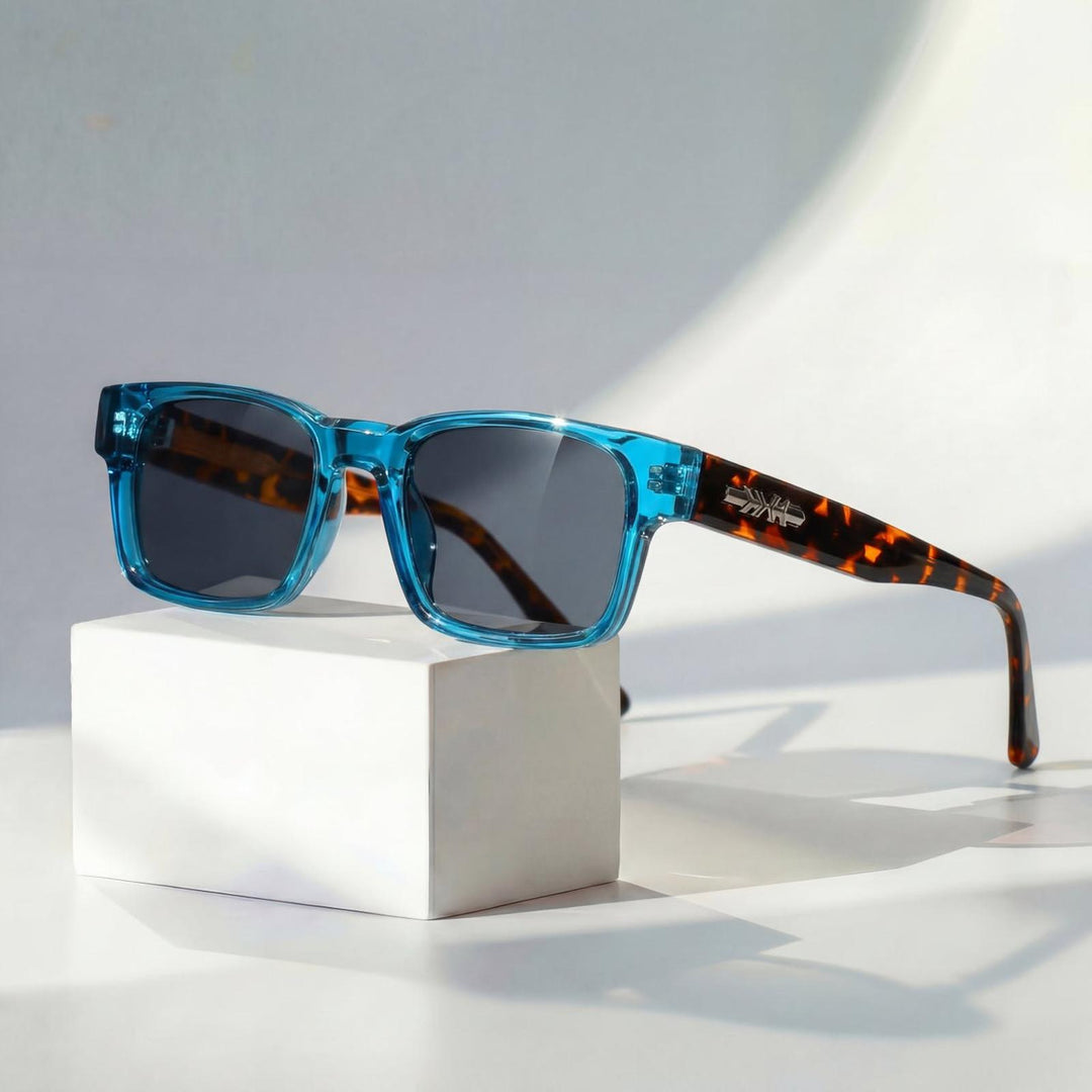 Aiden | Sunglasses Squared Translucent Acetate Tortoiseshell