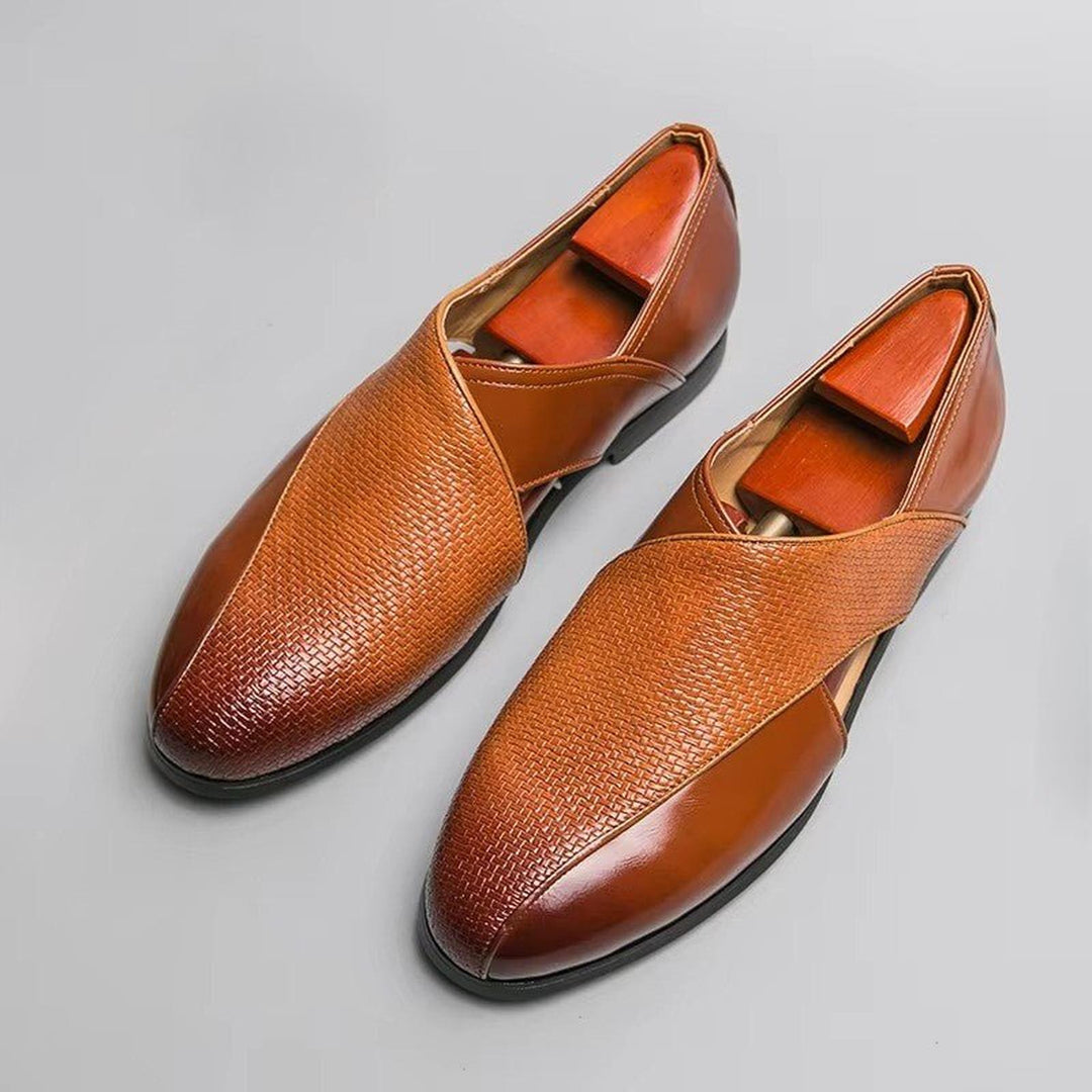 Alexander | Fisherman Sandals Leather Loafers Woven Slip-On Comfort