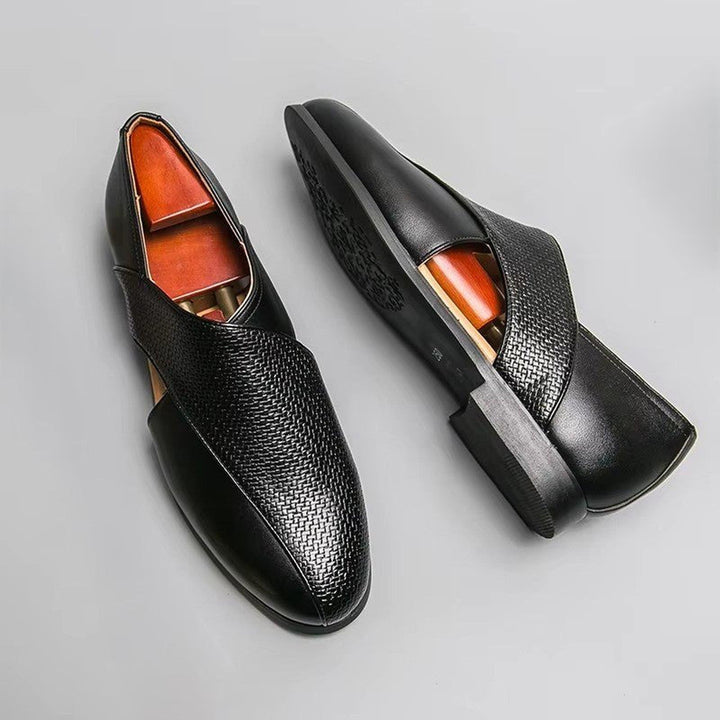 Alexander | Fisherman Sandals Leather Loafers Woven Slip-On Comfort