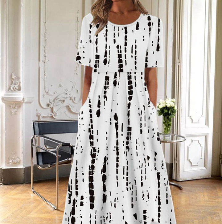 Alexis | Women's Botanical Print Midi Summer Dress