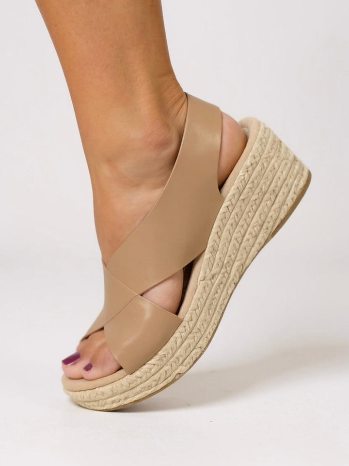 Alexis | Women’s Wedge Espadrilles Sandals With Cross Strap