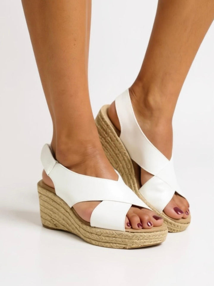 Alexis | Women’s Wedge Espadrilles Sandals With Cross Strap