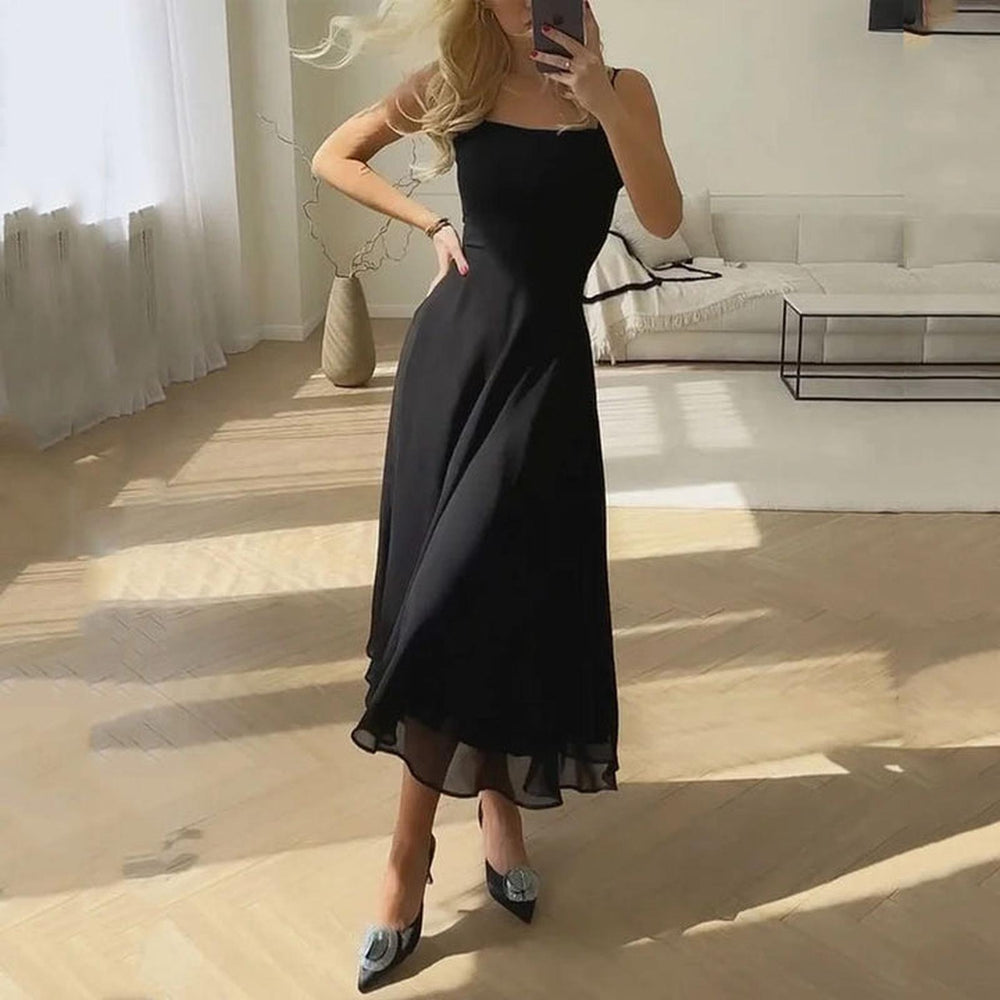 Amelia | Women Wedding Guest Elegant Square Midi Dress