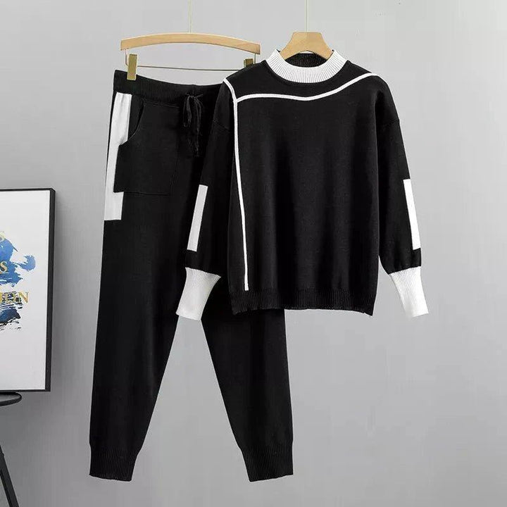 Amelia | Women's Two Piece Tracksuit Set Knit Sweater Jogger Pants