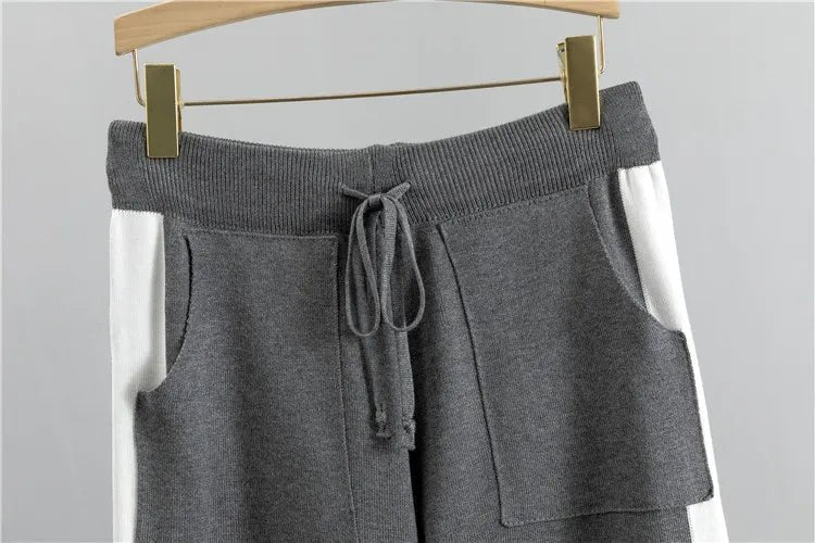 Amelia | Women's Two Piece Tracksuit Set Knit Sweater Jogger Pants