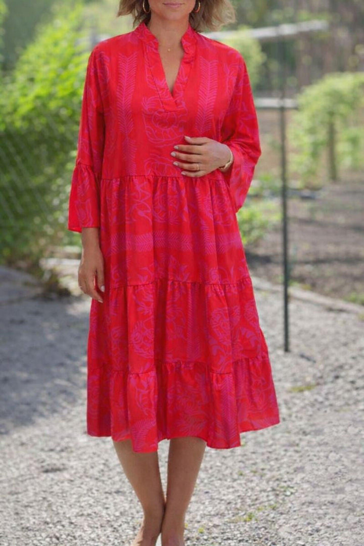 Ashley | Women’s Boho Loose Fit Midi Dress