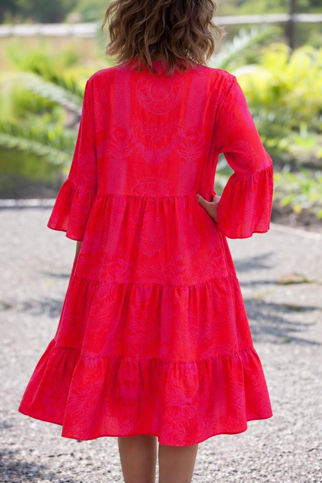 Ashley | Women’s Boho Loose Fit Midi Dress