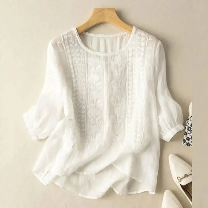 Aurisia - Soft Embroidered Blouse