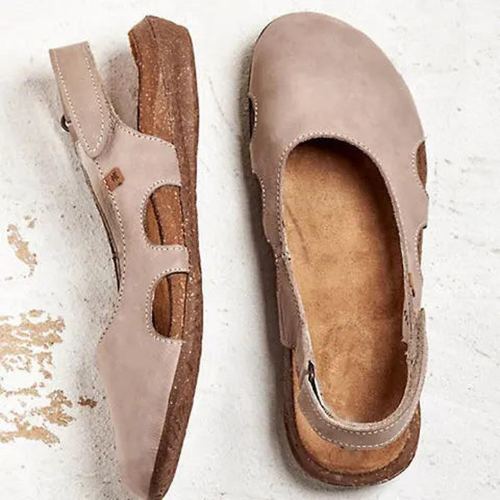 Beatrice | Women's Closed Toe Slingback Comfort Flat Sandals