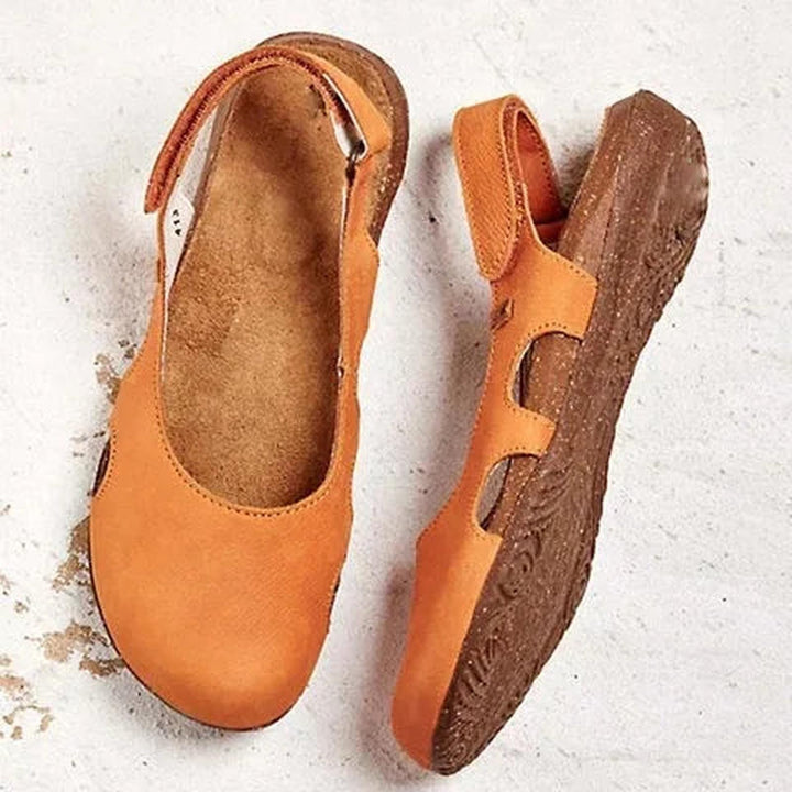 Beatrice | Women's Closed Toe Slingback Comfort Flat Sandals