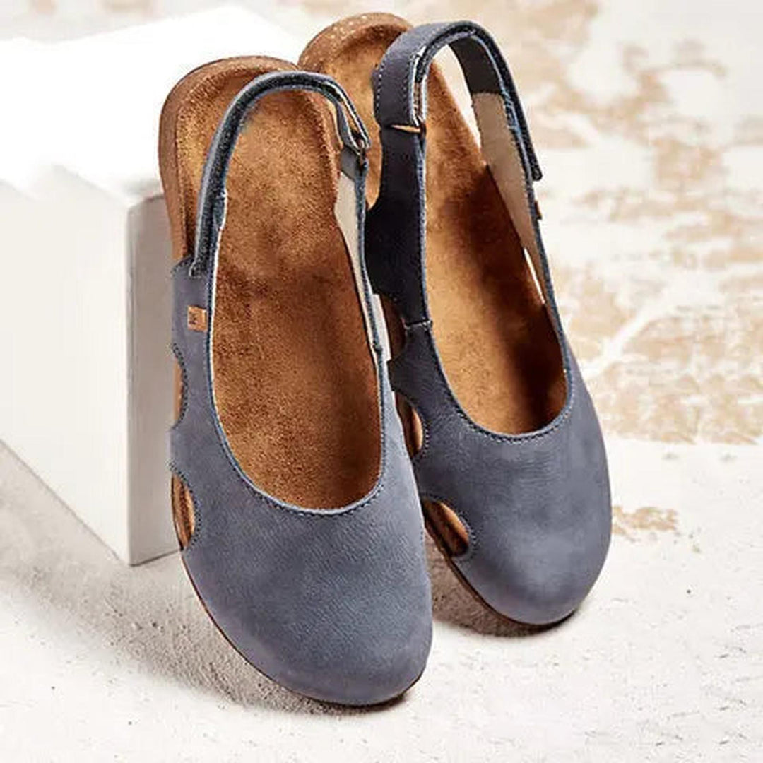 Beatrice | Women's Closed Toe Slingback Comfort Flat Sandals