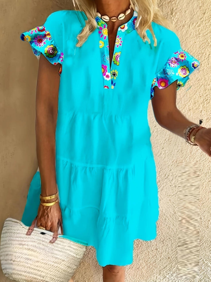 Bella | Women’s Boho Ruffle Sleeve Mini Dress