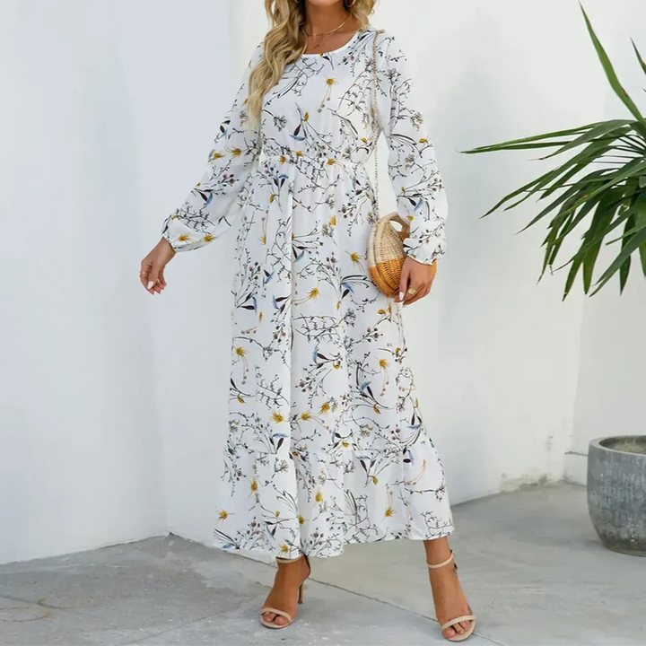 Bella | Women's Long Sleeve Floral Maxi Summer Dress