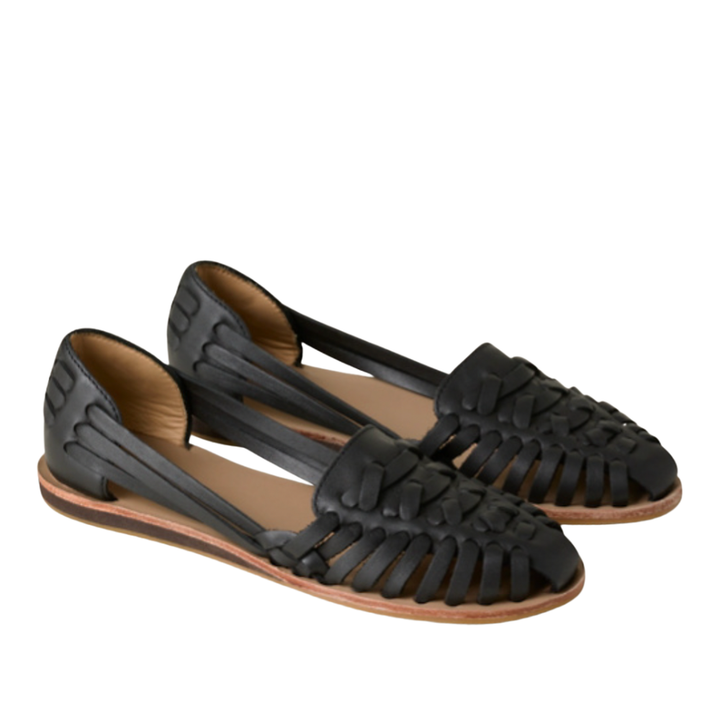 Bella | Women's Woven Closed Toe Flat Comfort Sandals