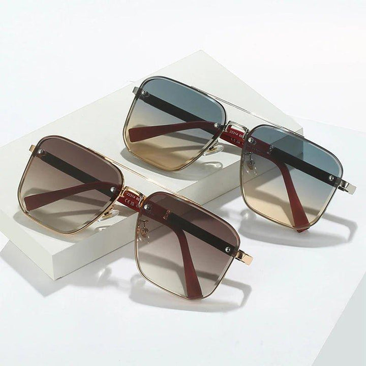 Benjamin | Sunglasses Vintage Square Aviator Premium UV Protection