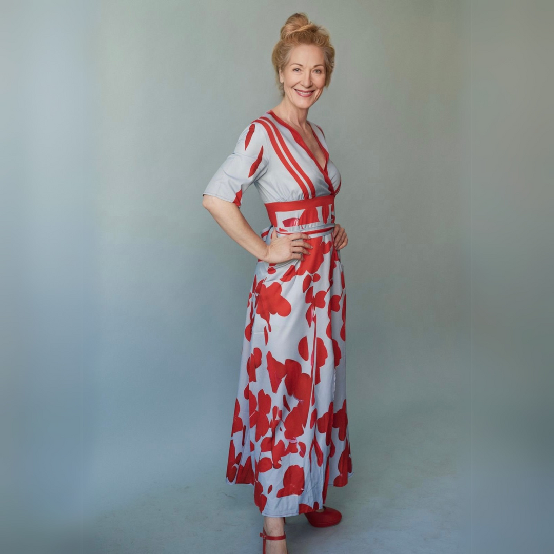 Brianna | Women's Summer Midi Wrap Floral Dress