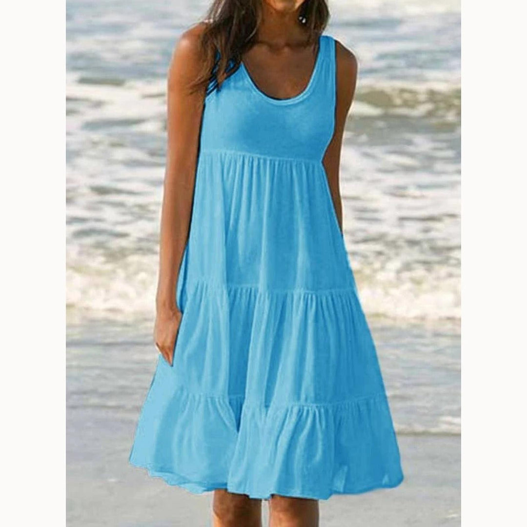 Brooklyn | Women’s Boho Sleeveless Tiered Midi Dress
