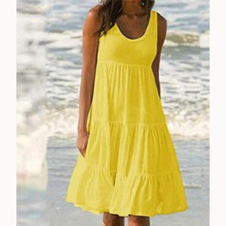 Brooklyn | Women’s Boho Sleeveless Tiered Midi Dress