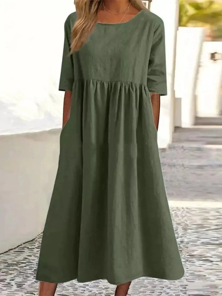 Brooklyn | Women's Loose Fit Midi Summer Dress
