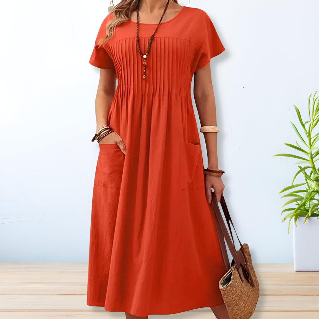 Brooklyn | Women’s Summer Midi Casual Pocket Dress