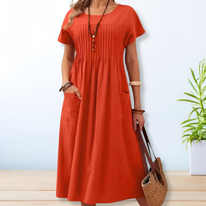 Brooklyn | Women’s Summer Midi Casual Pocket Dress