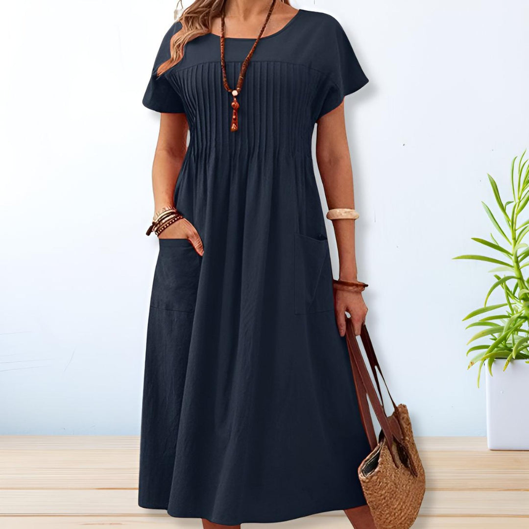 Brooklyn | Women’s Summer Midi Casual Pocket Dress