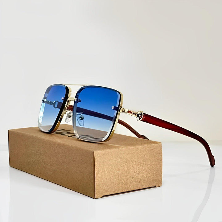Caleb | Sunglasses Aviator Style UV400 Protection Gradient Lens