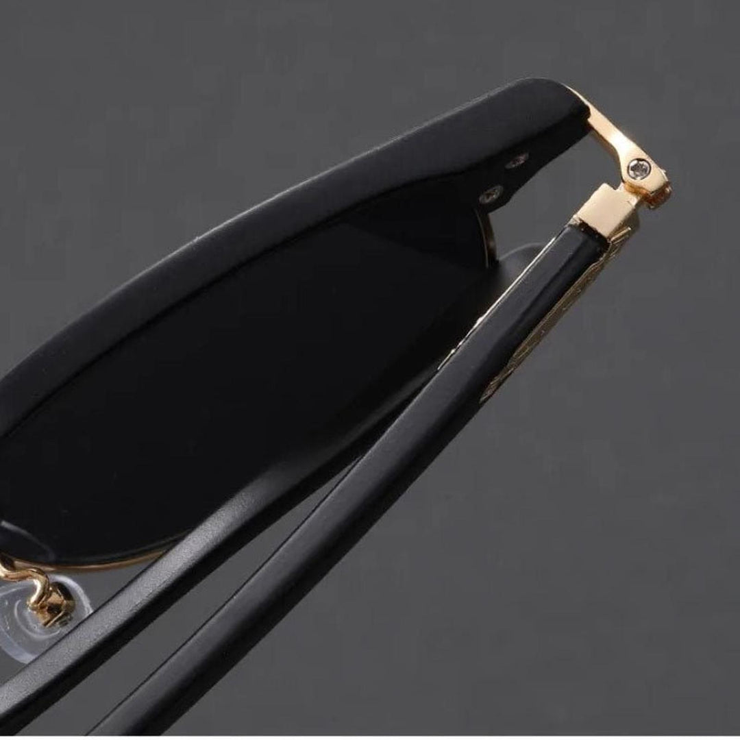 Caleb | Sunglasses Clubmaster Half-Frame Metal Alloy UV400 Protection