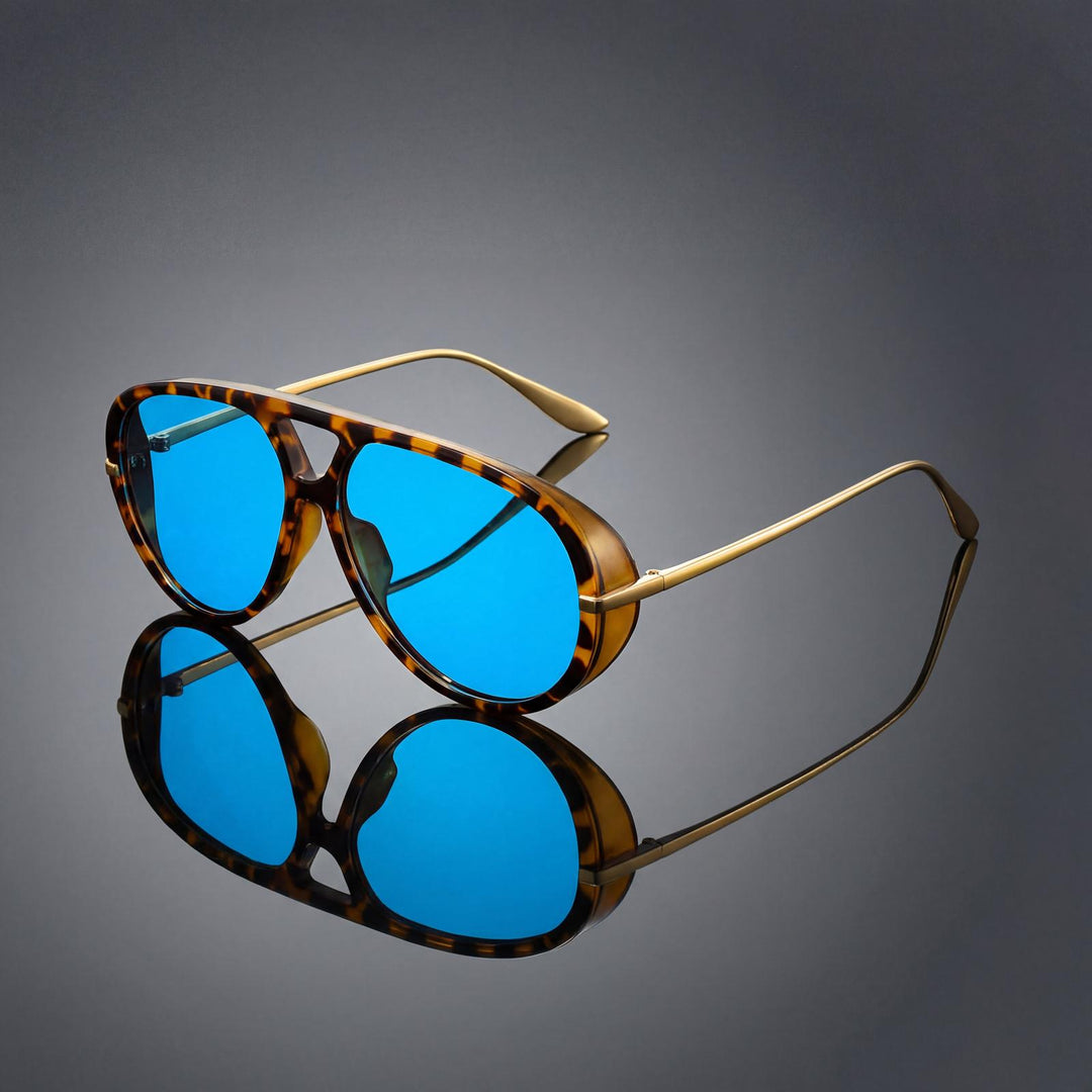 Camila | Sunglasses Aviator Gradient UV400 Double Bridge Leopard