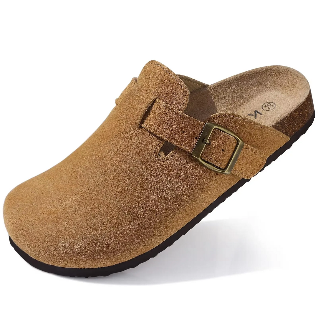 Caroline | Women's Closed Toe Buckle Comfort Sandals