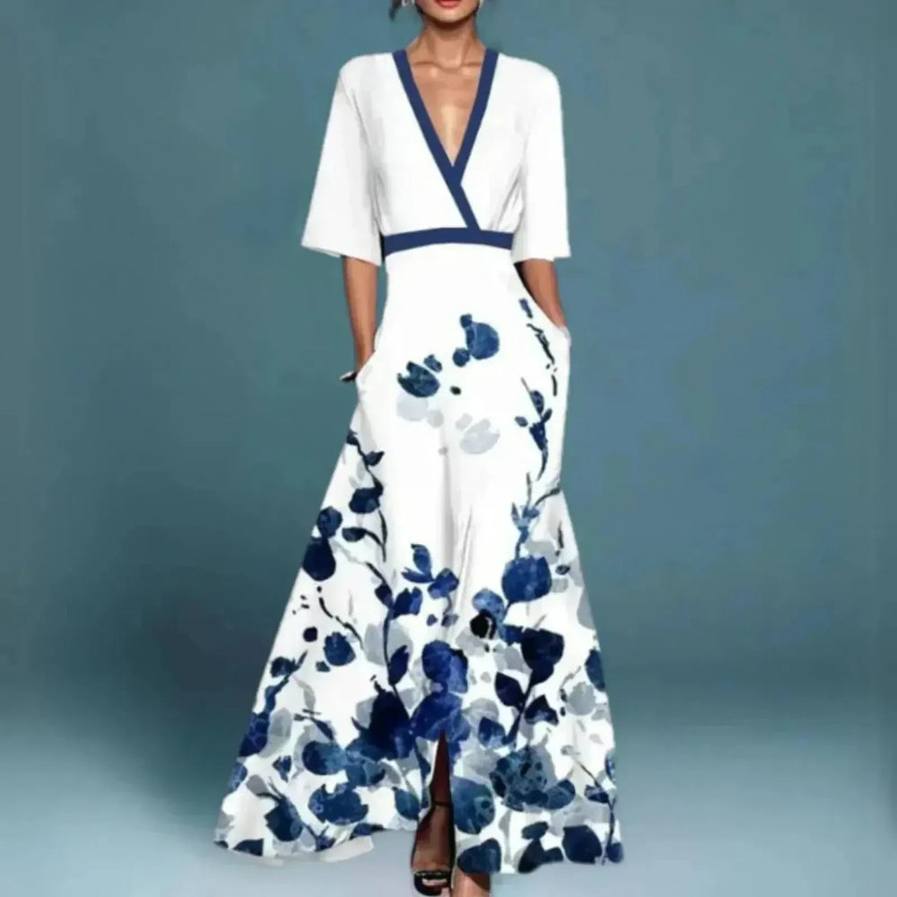 Caroline | Women’s Summer Floral Maxi Elegant Dress