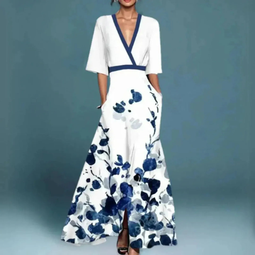 Caroline | Women’s Summer Floral Maxi Elegant Dress
