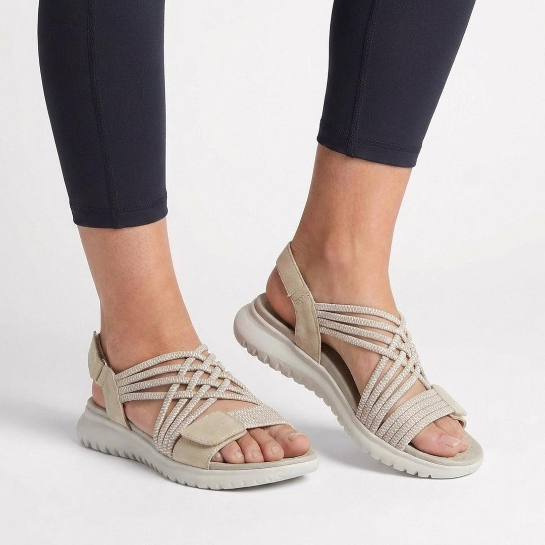 Charlotte | Orthopedic Comfort Sandals Criss-Cross Straps Open Toe