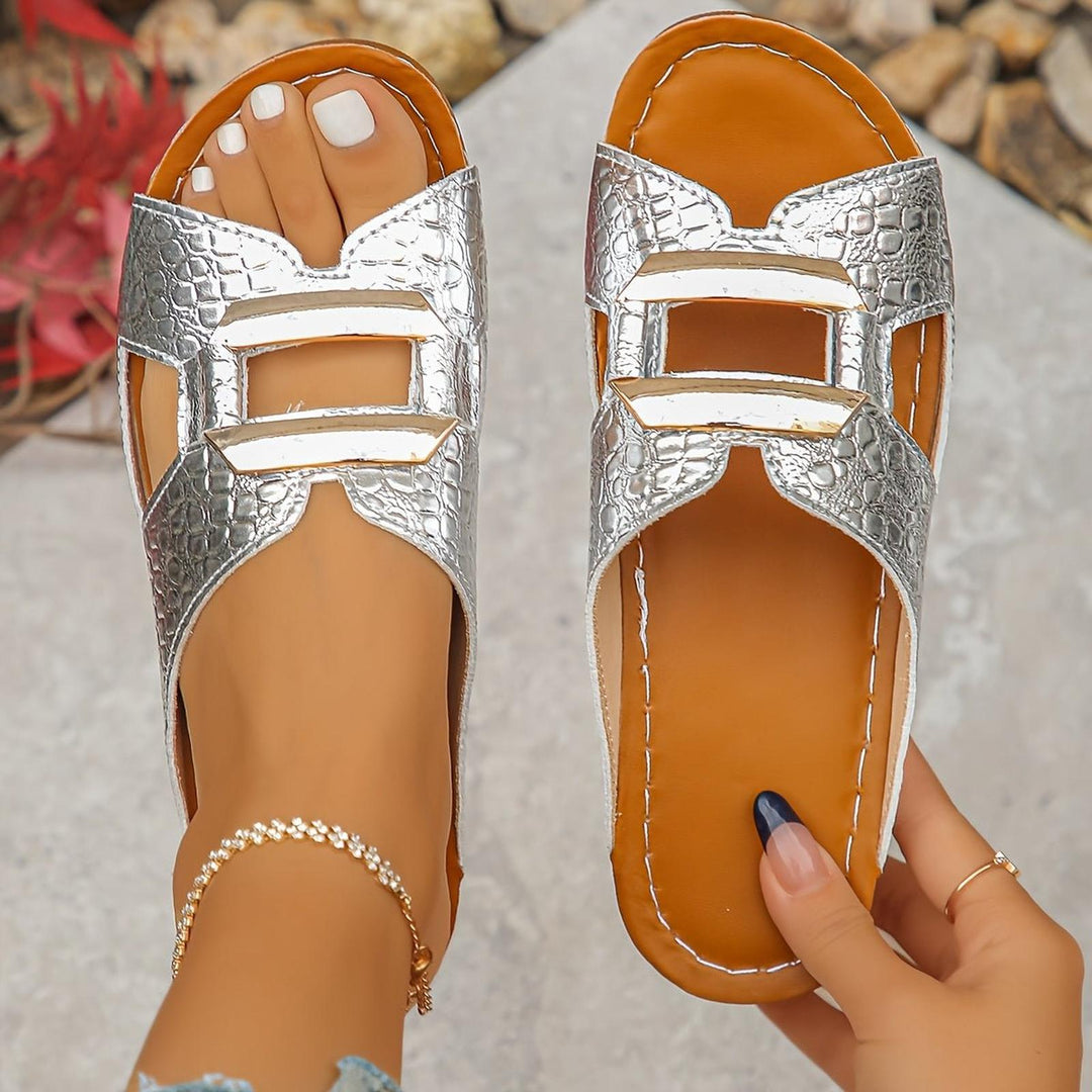 Charlotte | Orthopedic Sandals Platform Slide Buckle Comfort